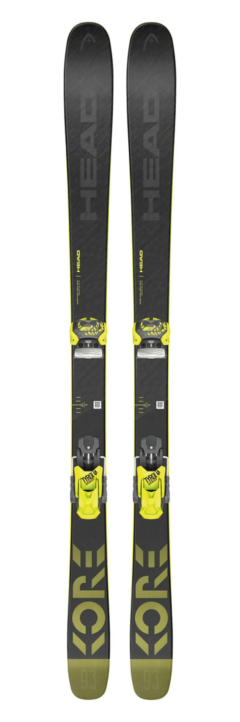 2021 Head Kore 93 Skis  + Attack2 13 GW Bindings